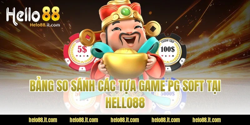 Bảng So Sánh Các Tựa Game PG Soft Tại HELLO88
